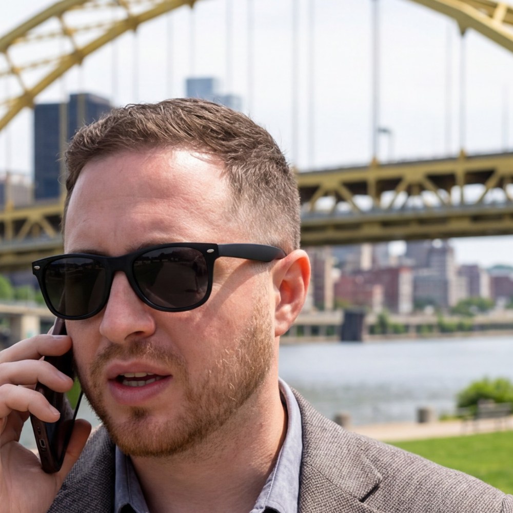 Air Agents founder on a call in Pittsburgh